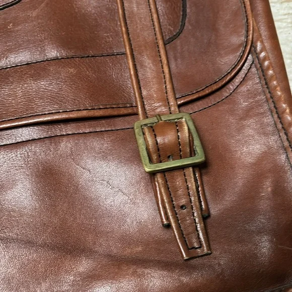Vintage Leather Messenger Bag